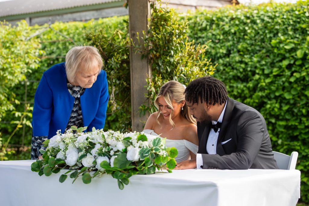 civil ceremony Selden Barns 